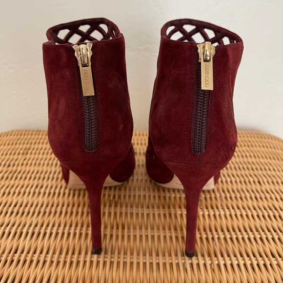 Authentic Jimmy Choo wine red high heels - Picture 4 of 7
